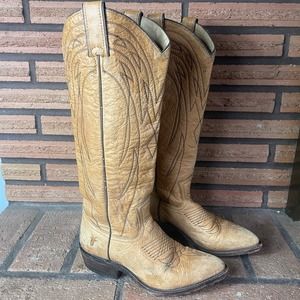 FRYE Women’s Size 6.5 Billy Tall Western Leather Cowgirl Boots